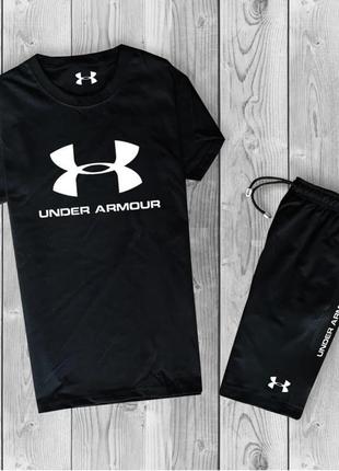 Костюм шорти та футболка чоловічі under armour комплект шорті ф..