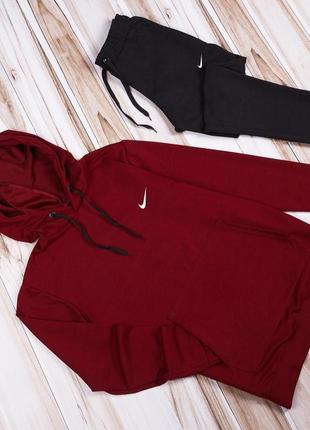 Костюм чоловічий спортивний nike спортивний костюм з худі найк2 фото