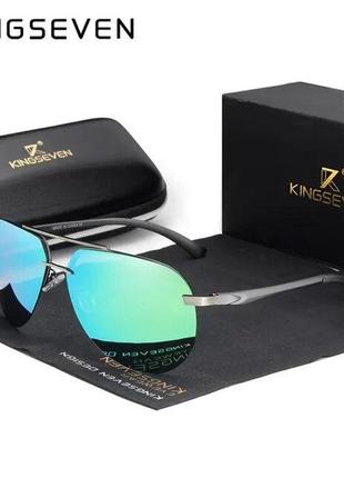 Мужские поляризационные солнцезащитные очки kingseven n7413 gray gold код/артикул 184
