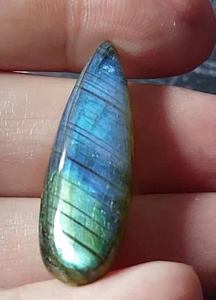 Лабрадорит 19.1ct  36.17х11.7х5.8 мм