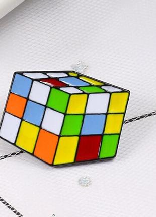 Бросеш брошка пін метал кубик рубік
