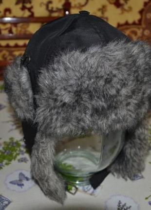 Зимняя шапка-ушанка для мальчика 6-10 лет