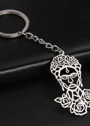 Брелок типа сталь металлическая художник живопись мексиканская художница фрида кало