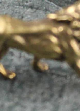 Фигурка статуэтка сувенир латунная металл латунь лев3 фото