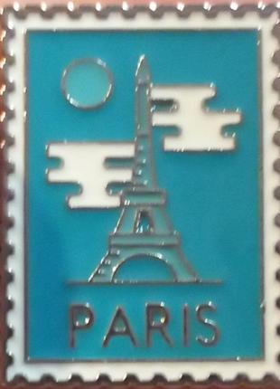 Значок брошка пін сувенір — метал марка paris париж