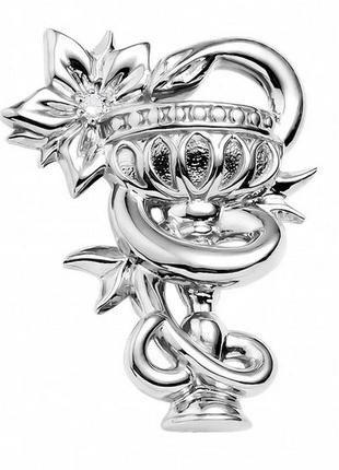 Брошка брошка пін-намет метал медицина срібляста чаша зі змійкою змія медична фармацевт квітка