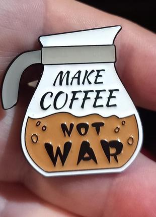 Брошка брошка пін-намет метал чайник кава make coffee він-супер!