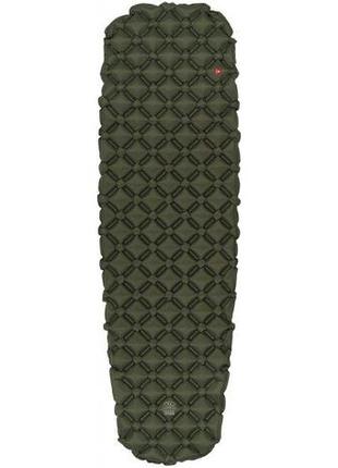 Килимок надувний highlander nap-pak inflatable sleeping mat primaloft 5 cm olive (air072-og)