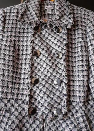 Демисезонное шерстяное пальто moschino р.40 (италия)3 фото