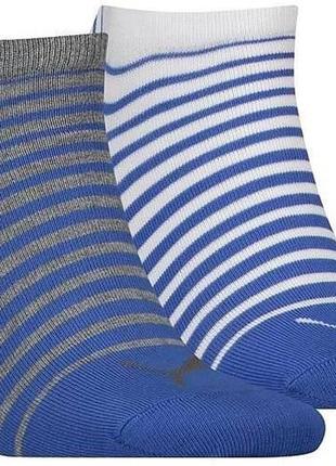 Носки puma unisex sneaker 2-pack 43-46 blue/gray/white 101001001-0231 фото