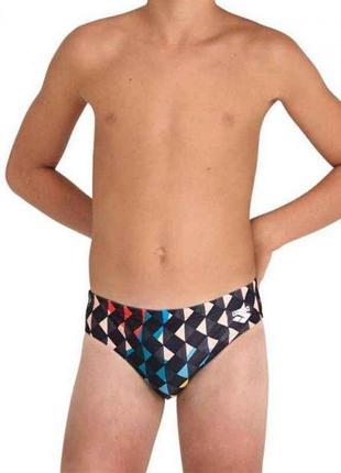 Плавки-сліпи для хлопчиків arena carnival swim briefs чорний, різнокольоровий 152см (006004-550)