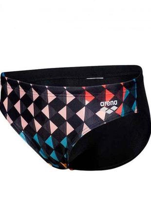 Плавки-сліпи для хлопчиків arena carnival swim briefs чорний, різнокольоровий 152см (006004-550)3 фото