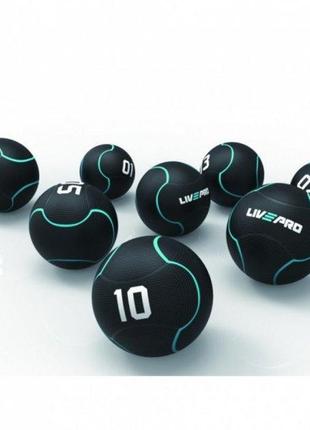 Медбол livepro solid medicine ball чорний 1кг lp8110-11 фото