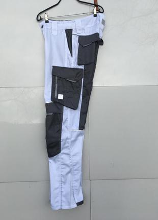 Робочі штани, малярські, захисні ardon summer h5623 біло-сірий р.46, s2 фото
