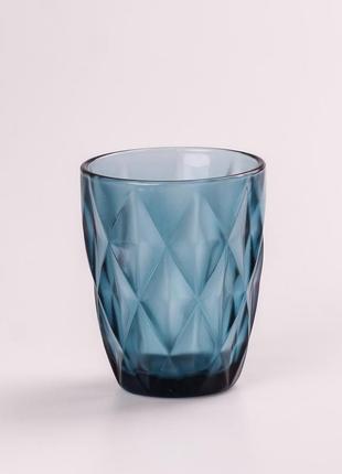 Склянка для напоїв фігурна гранована з товстого скла набір 6 шт2 фото