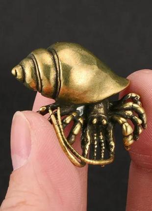 Фигурка статуэтка сувенир латунная металл латунь осьминог