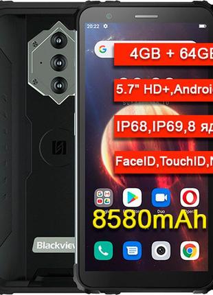 Blackview bv6600 8580 mah, 4gb/64gb, nfc, защищенный смартфон