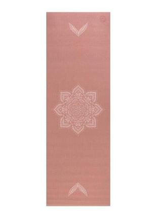 Килимок для йоги bodhi leela mehndi mandala — мехенді мандала rose tan 183x60x0.4 см