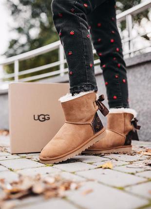 Уги ugg mini bailey bow ii lv угги1 фото