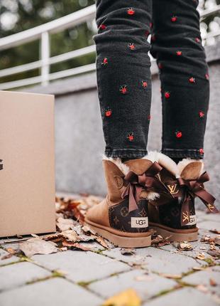 Уги ugg mini bailey bow ii lv угги3 фото