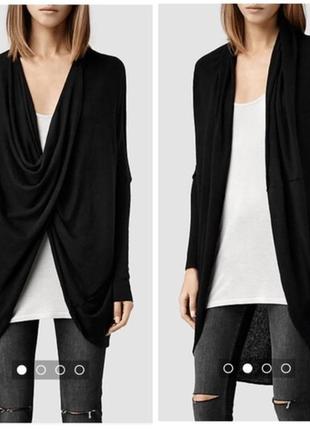 Кардиган/накидка allsaints silk itat shrug оригінал вовна і шовк