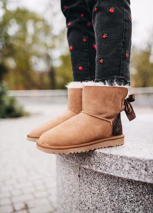 Уги ugg mini bailey bow ii lv угги5 фото