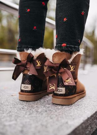 Уги ugg mini bailey bow ii lv угги7 фото