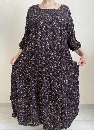 Жіноча сукня літня бавовна батал 60-62р3 фото