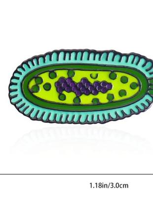 Брошка-чорниця значок пін метал біологія медицина ядро, яка то амеба2 фото
