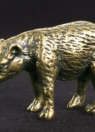 Фігурка статуетка сувенір латунна метал латунь тварина тапір