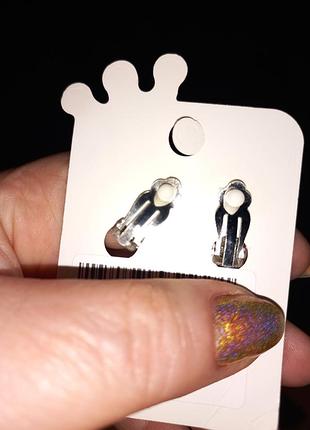 Детские клипсы серьги сережки (без прокола) принцесса белоснежка