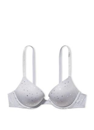 Бюстгальтер victoria's secret sexy tee smooth push-up bra 40c серый3 фото