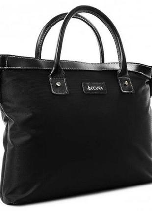Ділова сумка з відділом для ноутбука 14,1 дюйма accura чорна3 фото