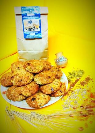 Домашнє печиво із семи злаків із додаванням насіння й сухофрук...3 фото