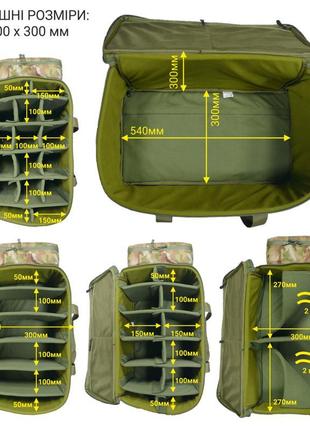 Сумка-рюкзак для дронів derby dronocase 60l олива3 фото