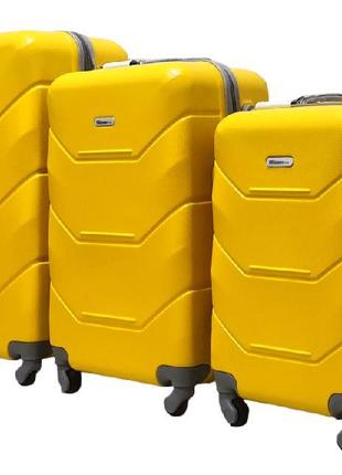Набір валіз ( чемоданів ) на колесах milano bag 1471 фото