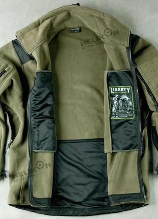 Куртка helikon tex liberty бомбер кофта подвійний фліс супер т...3 фото