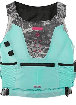 Жилет aztron ae-v503wm nylon safety vest aqua/grey розмір m