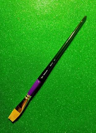 Кисть rosa studio № 14 щетина плоская, длинная ручка