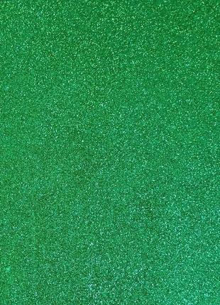 Фоамиран глиттерный а4 1,7 мм "зеленый"1 фото