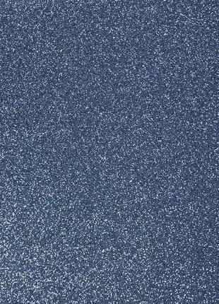 Фоамиран глиттерный а4 1,7 мм тёмно-серый1 фото