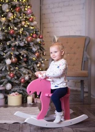 Крісло качалка дитяча кінь іграшка, дитяча гойдалка кінь дерев...9 фото