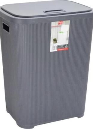 Корзина для білизни nostalgia 28 л, 44*33*23 см (сіра)