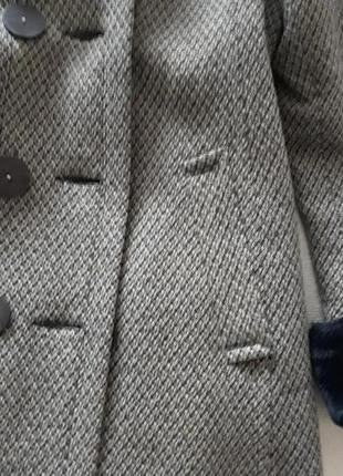 Пальто "monton" р.36 шерстяное, б/у7 фото