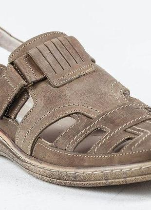 Чоловічі шкіряні літні туфлі comfort olive3 фото