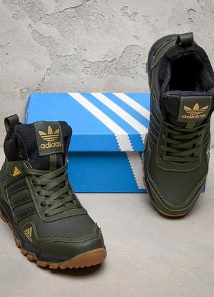 Чоловічі зимові черевики adidas terrex grеen8 фото