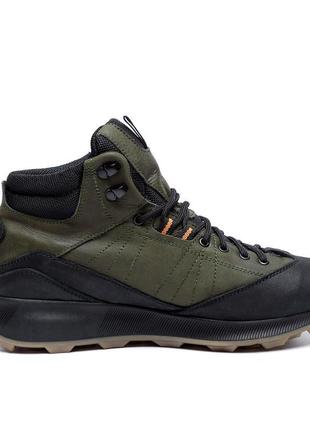 Чоловічі зимові шкіряні черевики merrell green2 фото