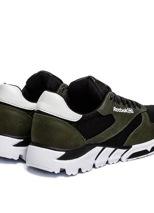 Чоловічі кросівки літні сітка reebok classic green4 фото