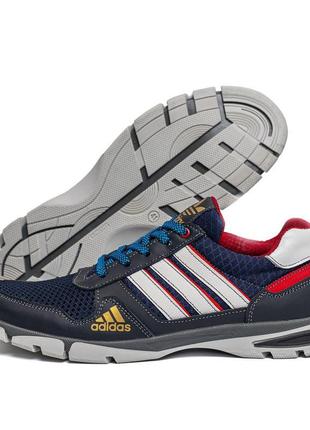 Чоловічі кросівки літні сітка adidas tech flex blue