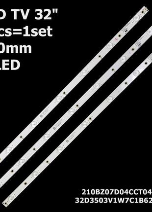 Led підсвітка lg tv 32" inch 7-led 620mm 3v 32lj500 32lh500d 3...